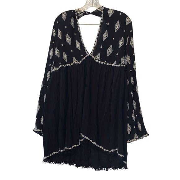 Free People Diamond Embroidered Tunic sz M - Picture 11 of 14